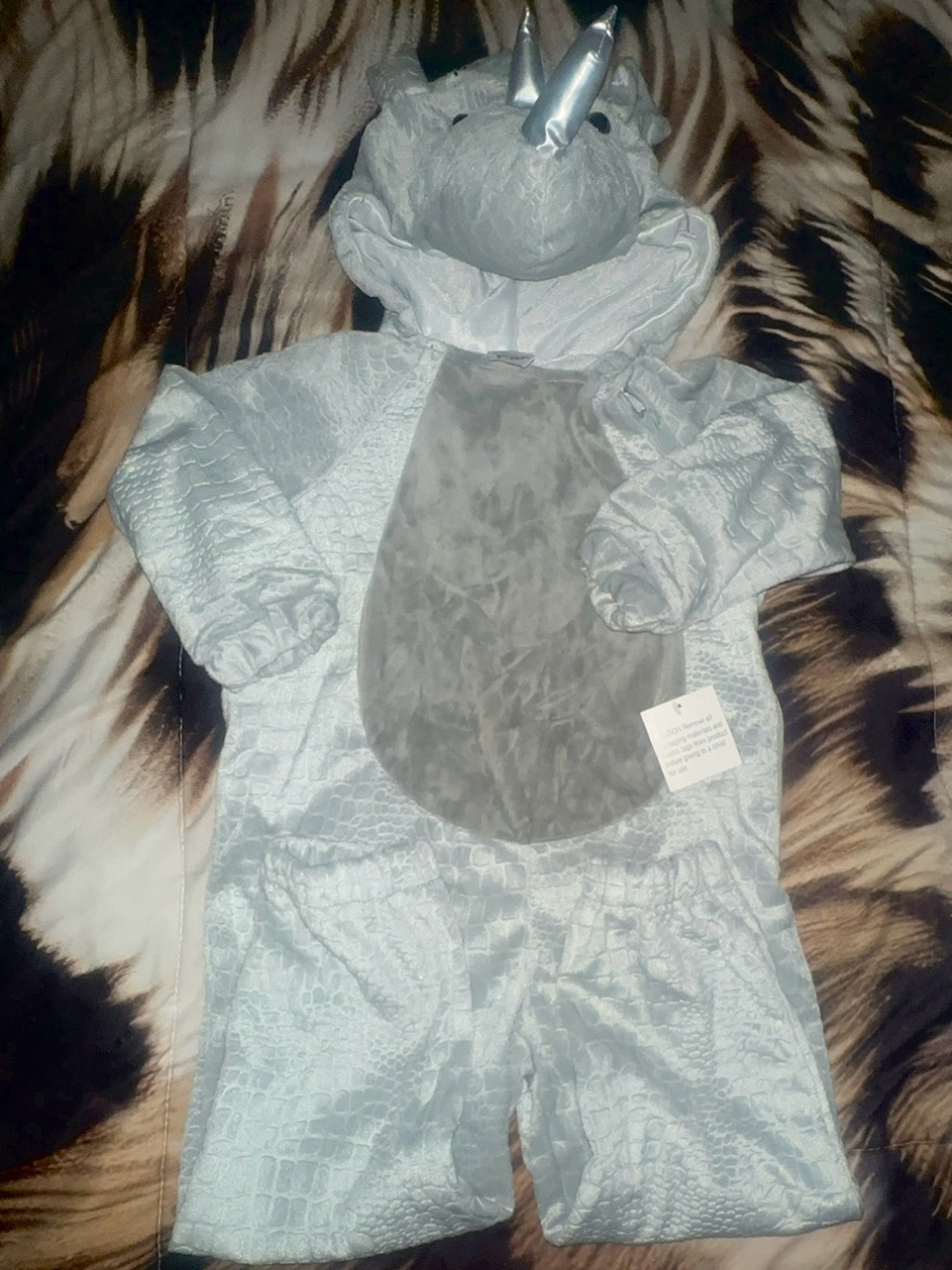 Children's Silver Dragon Pajama Costume - Cozy Hooded Sleepwear